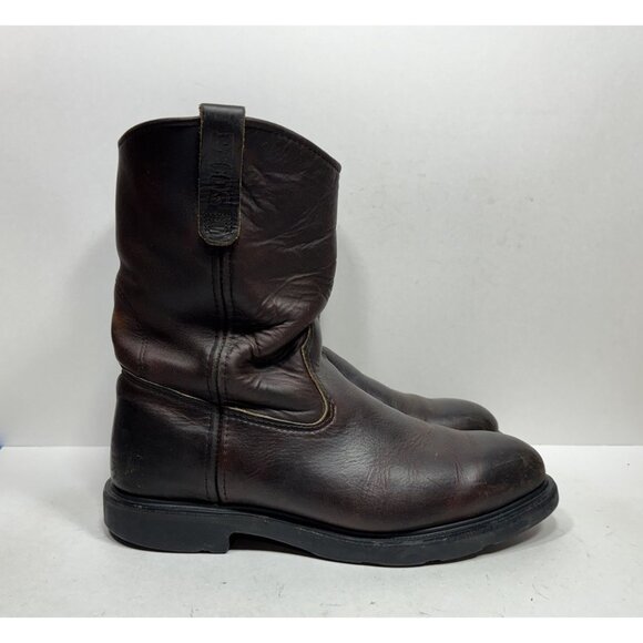Vintage Red Wing Pecos Boots 1132 Brown Leather USA Made Work Men’s Size 12 EE - Picture 1 of 12